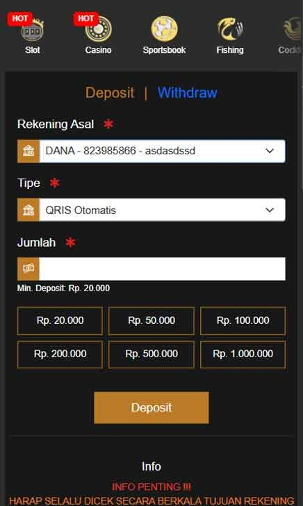 cara deposit Bos777 Slot Mode Gokil