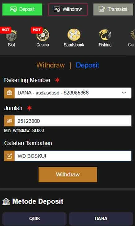 cara wd Bos777 Slot Mode Gokil
